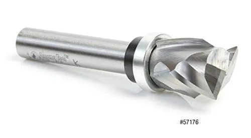 Miniatura 6 de Amana Tool - 57174 Compresión de carburo sólido en espiral de corte empotrado 0.866 in de diámetro x 1-9/64 x 1/2 Inc