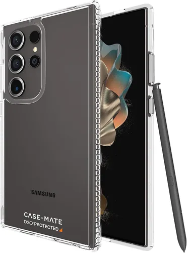 Case-Mate Funda transparente resistente para Samsung Galaxy S24 Ultra [protección contra caídas D3O de 16 pies] [compatible con carga inalámbrica]