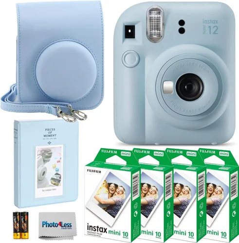 Miniatura 9 de Fujifilm Instax Mini 12 - Cámara de película instantánea lila púrpura, película instantánea Fuji Instax Mini 40 hojas, paquete de regalo para cámara