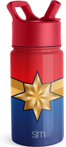 Miniatura 37 de Simple Modern - Botella de agua para niños Summit con tapa con pajilla Taza de acero inoxidable aislada de 14 onzas de Marvel Spider Man