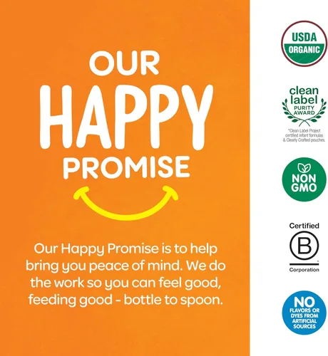 Miniatura 9 de Happy Baby Organics - Snacks para bebés, yoguis griegos, bocadillos de yogur liofilizado y frutas, aperitivo sin gluten para bebés de más de 9