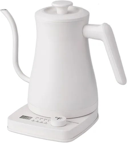 Miniatura 8 de Hervidor Eléctrico de 1.0 L de 1500 W con Pico de Ganso - Interior de Acero Inoxidable - Ebullición Rápida - Apagado Automático, Protección Contra