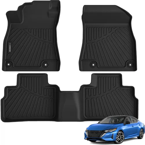 Miniatura 16 de Auxko All Weather Floor Mats Cargo Mat with Backrest Mat for Nissan Pathfinder 2022-2025 2026 TPE Liners Accessories Guard Odorless Anti-Slip Floor