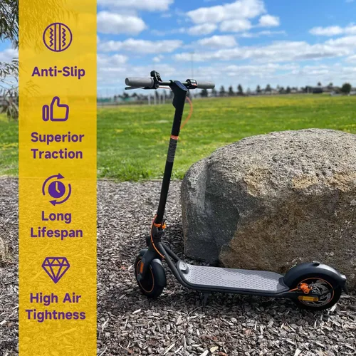 Miniatura 2 de HIAORS Juego de neumático y cámara de aire 10x2.125 de repuesto para patinete eléctrico Segway D40X F20 F30 F40, neumático de 25 cm para Gotrax G4