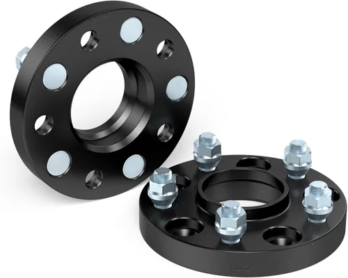 Miniatura 5 de 2 separadores de rueda – Patrón de pernos de 5 X 114.3 mm - 64.1 mm de diámetro., 25mm (1"), Negro