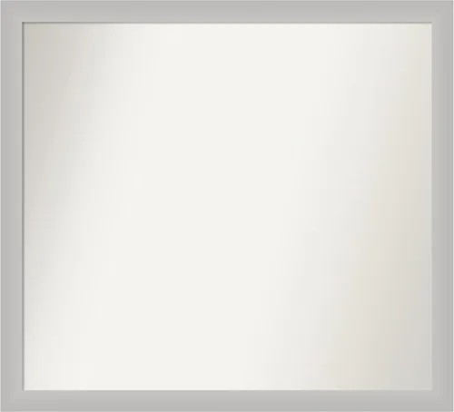 Miniatura 60 de Amanti Art Silver Bathroom Mirror for Over Sink, 24x49 Custom Made Marred Pewter Rectangle Vanity Mirror, Oversize Casual Wood Frame, Hangs Estaño