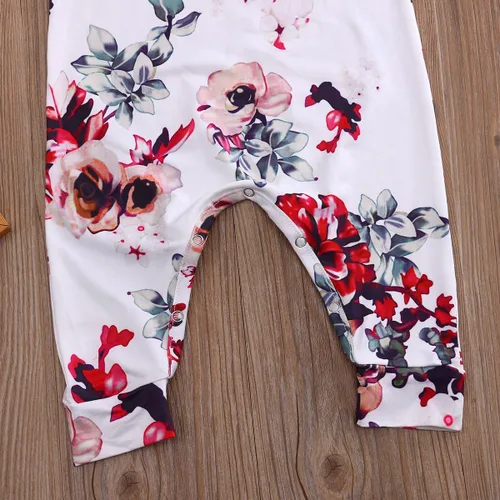 Miniatura 4 de Mameluco de manga corta con estampado floral para recién nacida