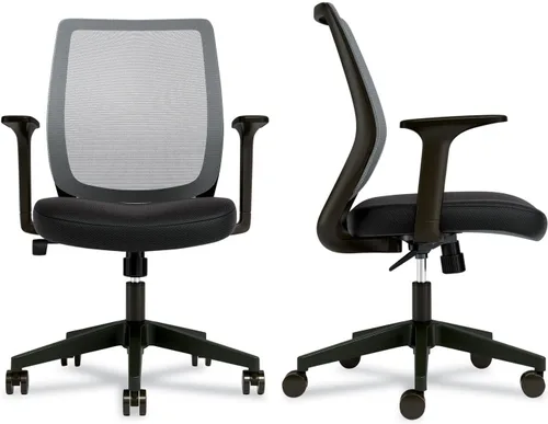 Miniatura 7 de Alera Wessex - Silla ergonómica de malla para oficina, silla giratoria de escritorio para computadora, altura de asiento ajustable, soporta hasta