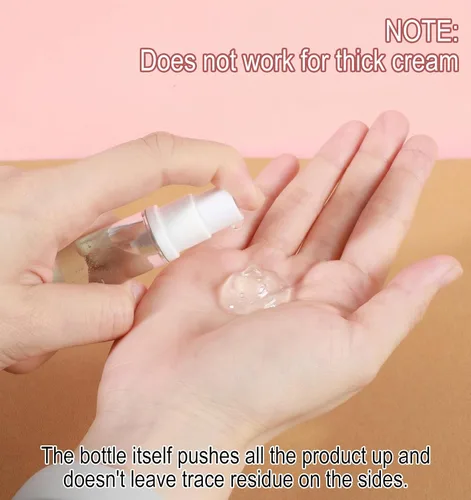 Miniatura 7 de 6 Pcs Travel Foundation Container, Clear Foundation Travel Container for DIY Lotion Moisturiser Shampoo Toiletry (0.34 fl oz, 1.8 x 9.4 cm)