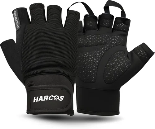 Harcos Guantes de gimnasio para levantamiento de pesas para hombres y mujeres, guantes de entrenamiento, protección completa de la palma y agarre