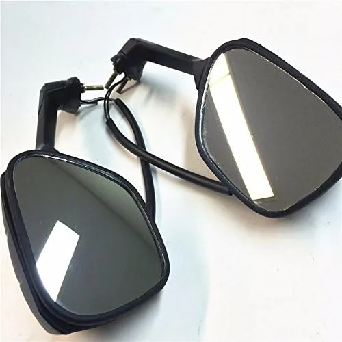 Miniatura 8 de Espejos estilo SMT-OEM compatibles con Suzuki GSXR600 750 2009 2010 2011 2012 GSXR1000 Negro con luz LED amarilla Señales de giro Producto