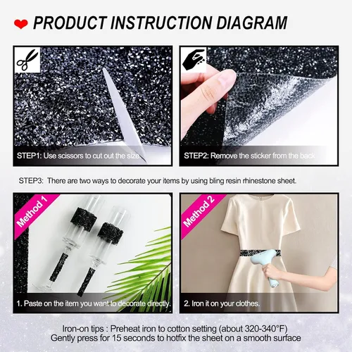Miniatura 4 de Adhesivo con diamantes de imitación para decoración del hogar, calcomanías autoadhesivas para decoración de autos y manualidades