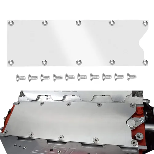 Miniatura 7 de LS Gen 3 Valley Pan Cover Plate Endxedo Low Profile Custom Knock Sensor LSX LS1 LM7 LR4 LQ4 LS6 L59 LQ9 LM4 L33 (negro)