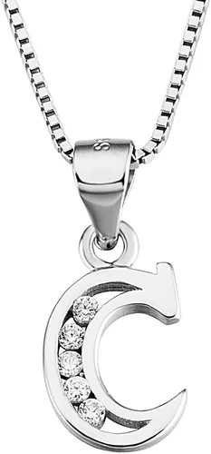 Miniatura 40 de Dijes personalizados para collar colgante con las 26 letras del alfabeto, circonita cúbica, plata esterlina S925.