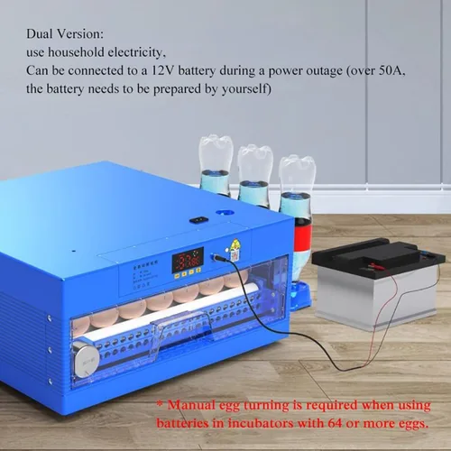 Miniatura 5 de Incubadoras automáticas de huevos de gallina, máquina para criar aves de corral, girado automático de huevos LED de alta eficiencia y control