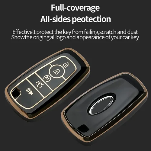 Miniatura 3 de Llavero para Ford Explorer Mustang Fusion Escape F150 F250 F350 F450 F550 Edge, Negro, 5 botones