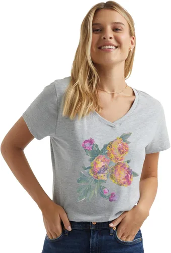 Miniatura 4 de Hanes - Camiseta de manga corta con cuello en V para mujer
