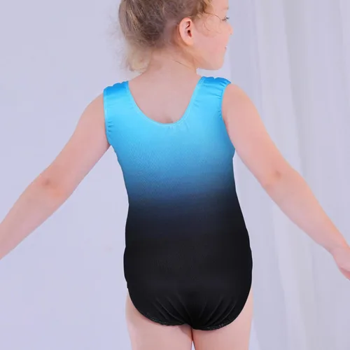 Miniatura 3 de BAOHULU Leotardo de gimnasia para niñas con diamantes brillantes para danza de ballet