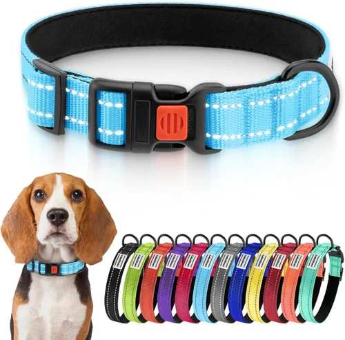 Miniatura 26 de CollarDirect - Collar de seguridad reflejante para perro, con hebilla ajustable de nailon, para perros pequeños, medianos, grandes, en color rosa