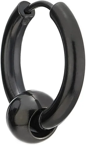 Miniatura 4 de Aretes de aro con bisagras de acero inoxidable para hombres y mujeres, 2 piezas