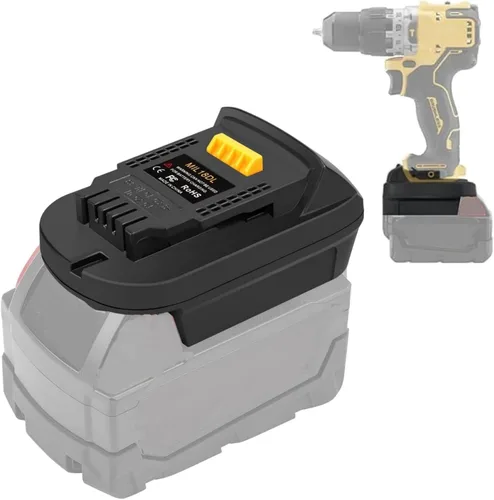 MIL18DL para Milwaukee a adaptador de batería Dewalt, conversión para batería Milwaukee M18 de 18 V a para herramientas eléctricas Dewalt 20 V