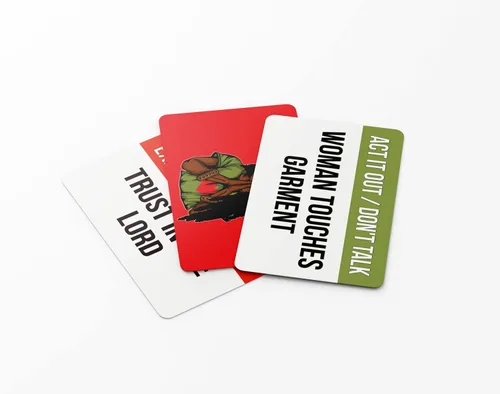 Miniatura 6 de Guerrero de la oración - Cartas de Charadas de la Biblia, juego de cartas de trivia bíblica cristiana y charadas para adultos, familias y grupos