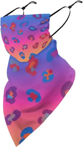 Miniatura 26 de Bufanda triangular reutilizable con cinta elástica para las orejas, protección solar UV