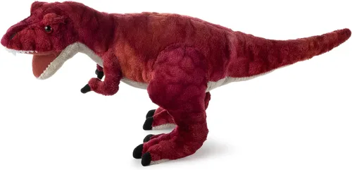 Miniatura 3 de The Petting Zoo Peluche de dinosaurio T-Rex, regalo para niños, animales de dinosaurio, juguete de peluche de dinosaurio T-Rex rojo de 15 pulgadas