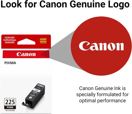 Miniatura 5 de Canon PGI-225 Depósito de tinta negra auténtica, compatible con iP4820, MG5220, MG5120, MG8120, MG6120, MX882, iX6520, iP4920, MG5320, MG6220