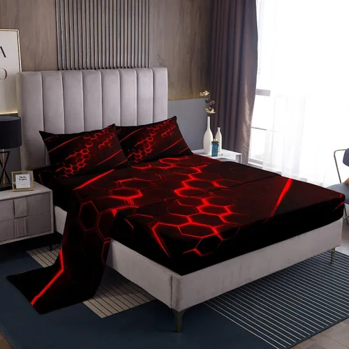 Miniatura 20 de Feelyou Juego de sábanas de lazo de acuarela, tamaño individual, juego de sábanas con lazos de coqueta para niños y niñas, decoración de dormitorio