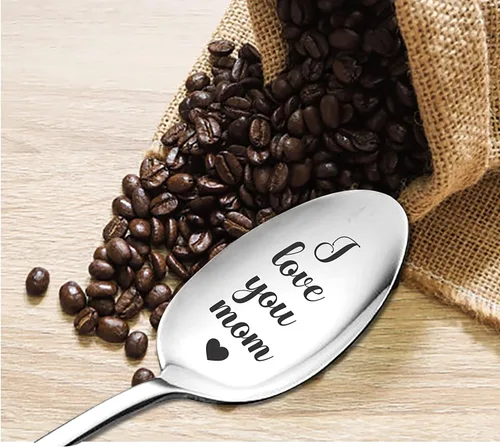 Miniatura 4 de I Love You Mom - Cuchara grabada para mamá, regalo para Navidad, cumpleaños, Acción de Gracias, cucharas, idea de regalo para mujeres, regalo