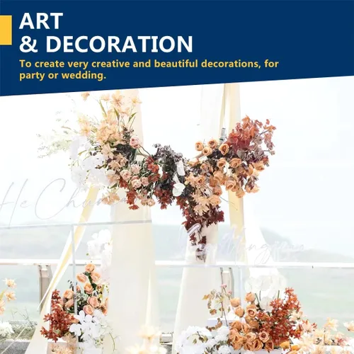 Miniatura 6 de Rollo de papel kraft blanco PerkHomy 17.5" x 960" (80 pies) para envoltura de regalos, ramo de flores, arte, pintura, manualidades, escritura