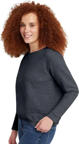 Miniatura 3 de Hanes, Ecosmart - Sudadera de cuello redondo con muesca en V para mujer, sudadera de vellón sin botones