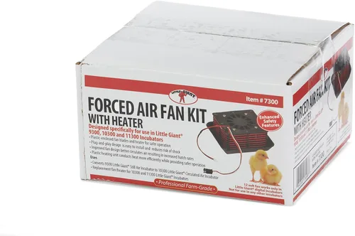 Miniatura 3 de Little Giant® Kit de ventilador de aire circulado Kit de ventilador de incubadora de aire forzado con calentador Incubación de aves de corral