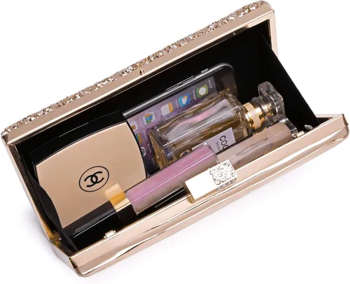Miniatura 4 de CARIEDO Bolso de mano brillante para mujer elegantes bolsas de noche con purpurina bolso de noche brillante para baile boda fiesta graduación novia