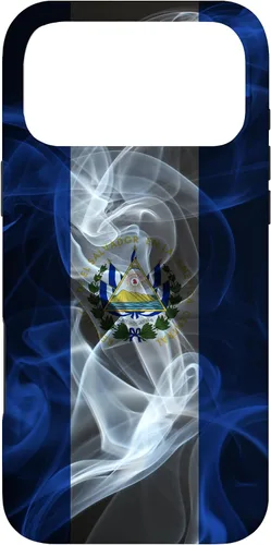 Miniatura 22 de Funda para iPhone 12/12 Pro Smoky El Salvador Bandera - Funda de Orgullo Salvadoreño Estilo Humo