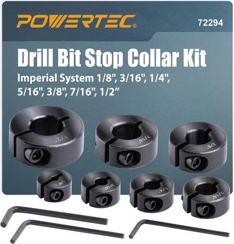 Miniatura 7 de POWERTEC Kit de plantilla de clavija, kit de plantilla de clavija de 3/8 pulgadas, plantillas de clavijas para carpintería, marca testigo de corte