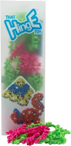 Miniatura 17 de That Hinge Toy - Juego de 82 piezas azul + rosa, animal + más juguete de construcción STEM