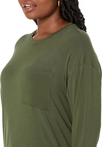 Miniatura 4 de Daily Ritual Camisa de manga larga con bolsillo de ajuste relajado para mujer