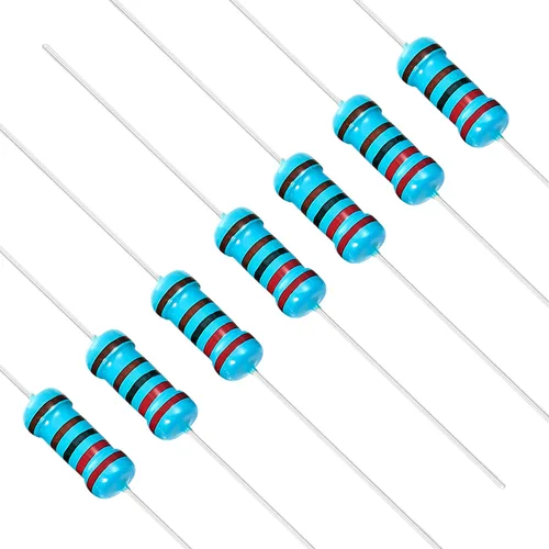 Miniatura 45 de Chanzon 50 piezas 1 W 10 Ω ohm Resistencia de película metálica fija de tolerancia 0.01 ±1% 10R MF Resistencias de agujero pasante con limitación