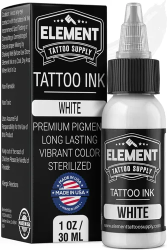 Miniatura 34 de Element Tattoo Supply - Tinta de tatuaje negra prémium - Tinta de tatuaje profesional y suministros para contorno, sombreado y mezcla - Tinta