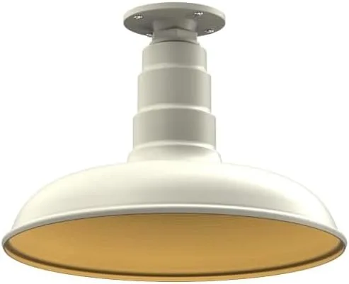 Miniatura 40 de Steel Lighting Co. Malibu - Lámpara colgante Montaje en techo Domo de 14 pulgadas vástago de 12 pulgadas Estilo de granja de acero Rojo