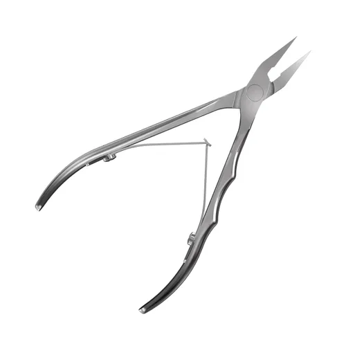 Staleks Pro EXPERT 61 Pinzas de uñas encarnadas – Cuchillas de 0.630 in – Puntas estrechas con extremos seguros – Acero inoxidable – Herramienta