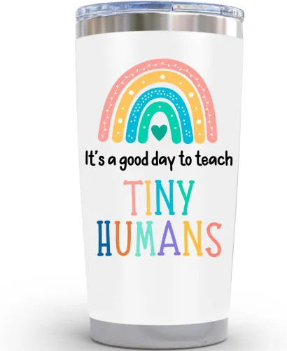Miniatura 7 de KLUBI Regalos para Proveedores de Cuidado Infantil - Vaso "Thanks For Putting Up With My Kid" de 12oz Taza de Café Morada Regalos para Maestros
