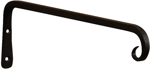 Achla Designs Gancho recto para soporte de pared, 12 pulgadas (TSH-12) Negro