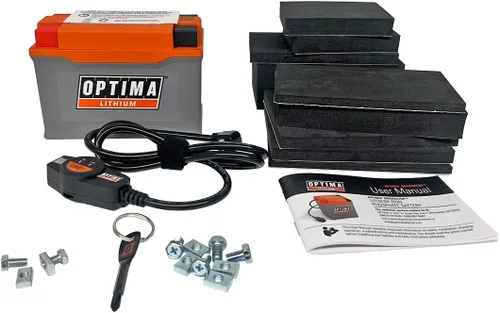 Miniatura 5 de OPTIMA QUAD7 ORANGETOP Batería de litio – Reserva de arranque del motor integrada con BMS y cable Powerlink – 190 amperios de arranque, 3AH