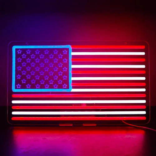 Miniatura 11 de Letreros de neón de feliz cumpleaños para decoración de pared, luz de neón LED para dormitorio, decoración de fiesta de cumpleaños de Navidad