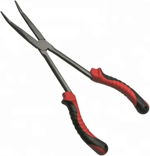 Miniatura 7 de Alicates de pesca de punta larga Herramientas de extracción de gancho de 11 pulgadas (NiFe-Azul Negro)