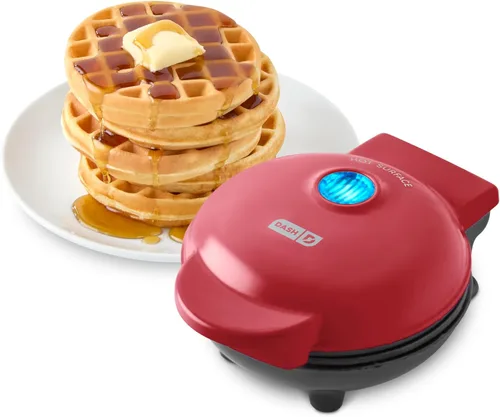 Dash Mini waflera - Plancha eléctrica compacta para golosinas caseras creativas - Superficie antiadherente de PTFE - Fácil de limpiar - Perfecto