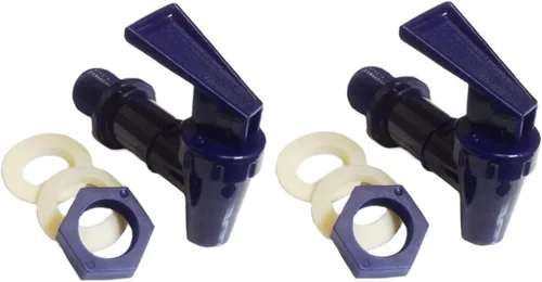 Miniatura 8 de AquaNation Botella de agua de repuesto sin bisfenol A, jarra de cerámica reutilizable, boquilla para bebidas, válvula dispensadora, grifo de Azul